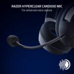 Razer Kaira HyperSpeed Wireless Gaming Headset for PlayStation 5 / PS5, PS4, PC, Mobile: 50mm Drivers - HyperClear Cardioid Mic - Memory Foam Cushions - Bluetooth - 30 Hr Battery - White & Black - Image 5