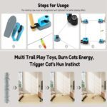 AsFrost 2 Pulley Accessories Sets Interactive Cat Toy, Cat Runing Exercise Toy - Image 5