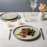 AmorArc Stoneware Dinnerware Sets,Round Reactive Glaze Ceramic Plates and Bowls Sets,Highly Scratch Resistant | Dishwasher & Microwave Safe,Service for 8 Dishes Set (24pc) - Image 4