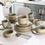 AmorArc Stoneware Dinnerware Sets,Round Reactive Glaze Ceramic Plates and Bowls Sets,Highly Scratch Resistant | Dishwasher & Microwave Safe,Service for 8 Dishes Set (24pc) - Image 9