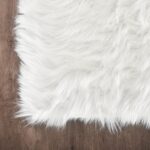 Latepis White Sheepskin Rug 2x3 Faux Fur Sheepskin Rug for Living Room Fluffy Washable Rugs for Bedroom Luxury Room Decor Furry Rugs Rectangle - Image 6