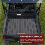 SUNPIE Bed Liner Cargo Mat Compatible with Honda Pioneer 700-2 2014-2025, UTV Rear Bed Mat TPE All Weather Protector Raised Edge,Protect Against Scratches, Rear Cargo Box, Not for 700-4 - Image 3