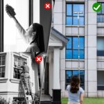 funest 126‘’ Squeegee for Window Cleaning, 2-in-1 Window Cleaner Tool with Extension Pole, Rotatable Head for Indoor and Outdoor Glass Shower Glass Mirror Car RV Window Cleaning Kit - Image 4