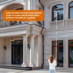 funest 126‘’ Squeegee for Window Cleaning, 2-in-1 Window Cleaner Tool with Extension Pole, Rotatable Head for Indoor and Outdoor Glass Shower Glass Mirror Car RV Window Cleaning Kit - Image 7