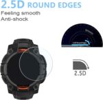 Disscool Tempered Glass Screen Film Protector Compatible with Garmin Descent G2, 0.33mm Protector Full Coverage HD Clear Anti Scratch Smart Watch Accessory - Image 4