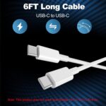 iPhone 17 16 15 Charger Fast Charging,2Pack 20W Apple iPad USB C Wall Chrager Block with 6FT USB C to C Cable for iPhone 17/Pro/Pro Max/17 Air/ 16/16 Pro/16 Pro Max/15/Plus/Pro/Pro Max - Image 3