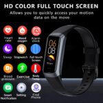 Fitness Tracker with 24/7 Heart Rate Blood Oxygen Sleep Monitor,Activity Tracker with 1.1" AMOLED Touch Color Screen, Multiple Sport Modes Step Counter,IP68 Waterproof for Women Men - Image 3
