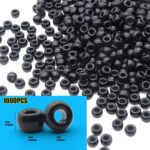 Black Pony Beads for Friendship Bracelets Holiday Party Plastic 1000 Pcs Halloween Beads for Jewelry Making DIY Bracelet Necklace Party Decoration Supplies - Image 3