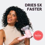 Hair Dryer, Wavytalk Turblow Pro Fast Drying Blow Dryer with Diffuser, High Speed Hair Dryer with 110,000 RPM, Pro Negative Ions for Reduces Damage, Frizz Smoothing, 3 Speeds & 3 Temps, Pink - Image 3