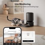 PETLIBRO Automatic Cat Feeder with Camera for Two Cats, 1080P HD Video with Night Vision, 5G WiFi Pet Feeder with 2-Way Audio for Cat & Dog, Low Food & Motion & Sound Alerts, Dual Tray, Black 5L - Image 6