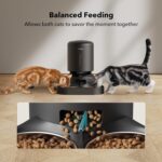 PETLIBRO Automatic Cat Feeder with Camera for Two Cats, 1080P HD Video with Night Vision, 5G WiFi Pet Feeder with 2-Way Audio for Cat & Dog, Low Food & Motion & Sound Alerts, Dual Tray, Black 5L - Image 8