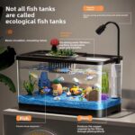 GarveeLife 4 gal Small Fish Tank, Betta Fish Tank kit with LED Light, Oxygen Generator, Fish Tank Starter Kits for Beta,Goldfish - Image 5