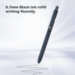 Ddaowanx Gel Pens, 0.7mm Quick Dry Black Ink,Fine Point Smooth Writing Pens,Office School Supplies,Gifts for Women Man(6Pcs Black White Gray, Black) - Image 4