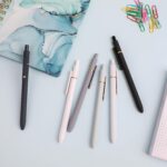 Ddaowanx Gel Pens, 0.7mm Quick Dry Black Ink,Fine Point Smooth Writing Pens,Office School Supplies,Gifts for Women Man(6Pcs Black White Gray, Black) - Image 6