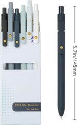 Ddaowanx Gel Pens, 0.7mm Quick Dry Black Ink,Fine Point Smooth Writing Pens,Office School Supplies,Gifts for Women Man(6Pcs Black White Gray, Black) - Image 8