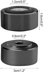 MiOYOOW Cutting Board Feet, 4PCS Non Slip Shock-Absorbing Furniture Legs with Bottom Rubber Pads & Screws for Home Office - Image 3