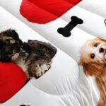 Cute Dog Comforter Set, Cartoon Paw and Bone Print Bedding Home Decor, Pet Puppy White Comforter Queen Size - Image 5