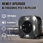 LED Display-Ultrasonic Pest Repeller Indoor,Multi-Mode Variable Frequency,with LED Strobe Light,Squirrel Repellent for House,Prevent Adaptation.Suitable for Houses,attics,garages,etc. - Image 3