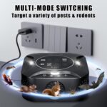 LED Display-Ultrasonic Pest Repeller Indoor,Multi-Mode Variable Frequency,with LED Strobe Light,Squirrel Repellent for House,Prevent Adaptation.Suitable for Houses,attics,garages,etc. - Image 4