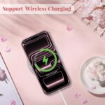 ZTOFERA for iPhone 17 Pro Max Case,Cute Pink Ribbon Bow Tie Planet Star Floral Aesthetic Phone Case,Trendy Slim Hard IMD Shockproof Protective Bumper Phone Cover for Women Girls,Green Leaf - Image 6