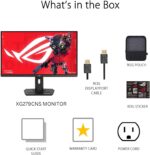 ASUS ROG Strix 27” 1080P USB-C Gaming Monitor (XG279CNS) - Full HD, IPS, 380Hz, 0.3ms, Extreme Low Motion Blur Sync, DisplayHDR™ 400, Tripod Socket, DisplayWidget Center, 3 yr Warranty - Image 9