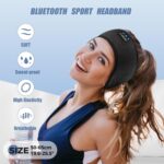 LC-dolida Bluetooth Headband, Sleep Headphones Headband Headphones Earphones Wireless, Sleep Mask for Sleeping, Sports, Gifts, Workout, Jogging, Yoga,Insomnia, Air Travel, Meditation - Image 3