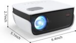 Mini Projector, NICPOW Portable Outdoor Movie Projector with Tripod, 1080P and 200" Supported Small Projector Compatible with TV Stick, Phone, PS5, HDMI, USB for Home, Bedroom, Gaming, Outdoor Use - Image 8