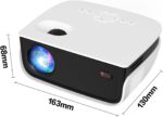 Mini Projector, NICPOW Portable Outdoor Movie Projector with Tripod, 1080P and 200" Supported Small Projector Compatible with TV Stick, Phone, PS5, HDMI, USB for Home, Bedroom, Gaming, Outdoor Use - Image 9
