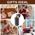Makeup Brush Holder with Lid Cosmetic Tools Organizer，One Touch for Open, Dustproof Make Up Organizer countertop with Lid for Vanity Bathroom, Black - Image 3