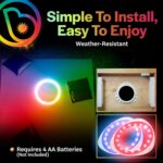 Brightz LED Cornhole Board Ring Lights, 2-Pack - 48-Hour Battery Life - Illuminate Your Game with Dazzling Glows and Ultimate Style for Non-Stop Evening Fun and Excitement (Includes Hole Lights Only) - Image 7