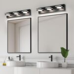 OKELI Bathroom Light Fixtures, Matte Black Vanity Light Modern LED Acrylic Lighting Fixtures, Bathroom Accessories Dimmer Lamps, 3CCT, 22-inch - Image 7
