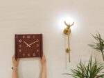 14 inch Wall Clock; Wooden Wall Clock; Wall Hanging Decorations; Decorations; Large Decorative Clock; Quartz Clock; Gifts - Living Rooms or bedrooms, cafes, Offices, Bars, Art. (Walnut) - Image 4