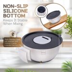 Stainless Steel Mixing Bowls Set of 5, Large Nesting Bowls with Airtight Lids for Food Prep, Cooking, Baking, Salad, and Outdoor Dining (Black, 5 Pcs) - Image 6