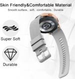 Vancle Quick Release Watch Bands, 18mm 20mm 22mm Silicone Watch Strap for Women Men, Multiple Colors - Image 3