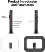 Smartphone Ring Selfie Light Kit Handheld LED Mobile Video Stabilizer Fill Lighting Rig Lights Built-in 8000mAh Battery Rechargeable for Phone Camera, YouTube, TIK tok Video Recording, Make up - Image 8