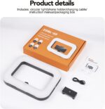 Smartphone Ring Selfie Light Kit Handheld LED Mobile Video Stabilizer Fill Lighting Rig Lights Built-in 8000mAh Battery Rechargeable for Phone Camera, YouTube, TIK tok Video Recording, Make up - Image 10