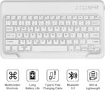 FARYODI Slim Bluetooth Keyboard for iPad Air 13-inch (M2/M3) and Tablet/Smartphone/PC,Detachable Wireless 10.7-inch Keyboard Compatible with iOS,Window,Android,Lightweight Portable&Rechargeable,White - Image 3