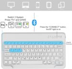 FARYODI Slim Bluetooth Keyboard for iPad Air 13-inch (M2/M3) and Tablet/Smartphone/PC,Detachable Wireless 10.7-inch Keyboard Compatible with iOS,Window,Android,Lightweight Portable&Rechargeable,White - Image 5