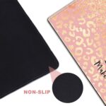 ArtSo Large Gaming Mouse Pad Extended Desk Pad XL Keyboard Mat Long Mousepad Decor Writing Pad 31.5x11.8inch Non Slip Rubber Base with Stitched Edges for Work, Game -Pink Orange Stay Positive - Image 5