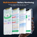 ANCEL BM Series 24V 12V 6V Battery Monitor - BM300 Pro Bluetooth 5.3 Battery Monitor with Charging, Cranking System Test & Alarm - IP67 Waterproof Voltmeter for Trucks, Cars, Motorcycles, Boats - Image 4
