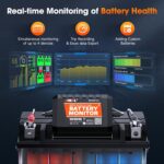 ANCEL BM Series 24V 12V 6V Battery Monitor - BM300 Pro Bluetooth 5.3 Battery Monitor with Charging, Cranking System Test & Alarm - IP67 Waterproof Voltmeter for Trucks, Cars, Motorcycles, Boats - Image 8