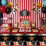 PHOGARY Movie Night Tablecloth for Red Carpet Party Decoration, 3 Pack Plastic Table Cloths, Hollywood Theme Table Cover, 54" x 108 - Image 6