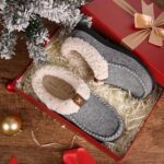 VeraCosy Women's Moccasin Slippers Warm Comfy Wool-felt Memory Foam Indoor House Shoes - Image 7