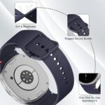 Sport Bands Compatible for Samsung Galaxy Watch 8/8 Classic Band,No Gap One Click Soft Silicone Replacement Strap for Galaxy Watch 8 40 44mm/8 Classic 46mm Men Women-6 Packs - Image 5