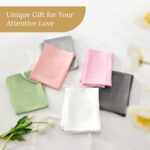 INFIIXSO Mulberry Silk Pillow Cases King Size Set of 2, Silk Pillowcase with Hidden Zipper 20"x36", Extraordinary Smooth and Soft Pillow Case for Hair and Skin(Haze Blue, 2 Pack) - Image 7