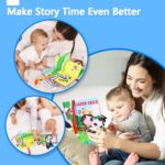 beiens Baby Books 0-6 Months, 2PCS Baby Toys 0-3-6-12-18 Months, Touch Feel Sensory Cloth Crinkle Soft Books, Tummy Time Stroller Infant Newborn Toys, Boy Girl Shower Gifts - Image 8