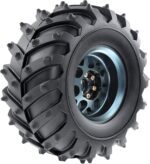 REDSPIDER • Metal 2.2 Beadlock Wheels and Tires 2.2'' Crawler Monster Spike Tire(4pcs) for 1/10 RC Crawler Car TRX4 TRX6 Axial SCX10 90046 SCX10 III AXI03007 Tamiya CC01 D90 D110 (Titanium) - Image 4