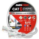 CAT 6 5 ft Ethernet Cable (10 Pack), Indoor High-Speed 10Gbps Snagless Long CAT6 5FT Ethernet Cable for Internet, Router, Computer, PlayStation, Xbox, POE Camera, Printer (White, 5FT) - Image 3