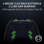 Razer Wolverine V3 Pro 8K PC Wireless Gaming Controller: 8000 Hz Polling Rate - TMR Thumbsticks with Swappable Caps - Up to 36 Hr Battery - 6 Remappable Buttons - Fast Triggers - Carrying Case - Black - Image 6