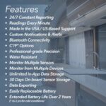 SensorPush HTP.xw Smart Temperature Sensor & Humidity Sensor - Bluetooth Thermometer, Barometer, & Hygrometer with App Monitoring - Premium Barometric Pressure Gauge, Temperature and Humidity Monitor - Image 6